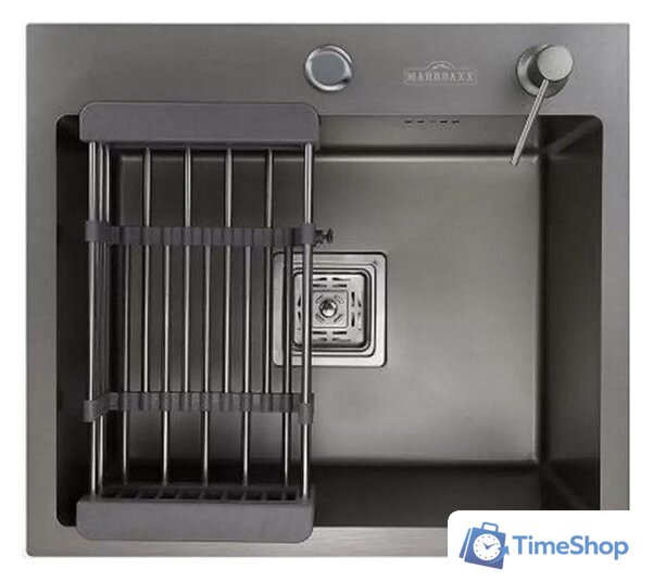 Кухонная мойка MARRBAXX B6050-S B6050-MS (графит) - Изображение №3 — Интернет-магазин Time-Shop