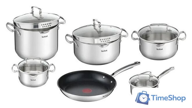 Набор кастрюль Tefal Duetto+ 11 G732SB55 - Изображение №1 — Интернет-магазин Time-Shop