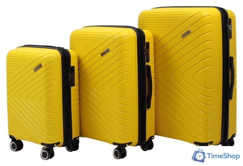 Чемодан-спиннер Pride РР-202 (L, желтый) - Изображение №11 — Интернет-магазин Time-Shop