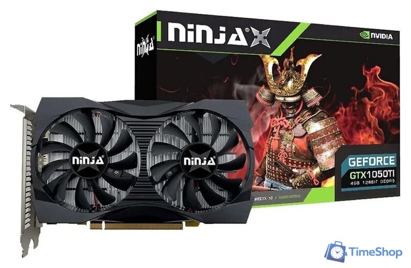Видеокарта Sinotex Ninja Geforce GTX 1050 Ti 4GB GDDR5 NF105TI45F - Изображение №3 — Интернет-магазин Time-Shop