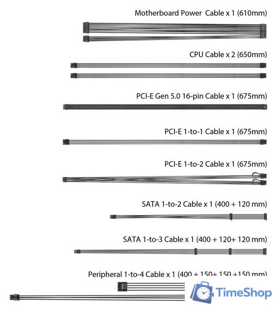Блок питания ASUS TUF Gaming 750W Gold TUF-GAMING-750G - Изображение №14 — Интернет-магазин Time-Shop
