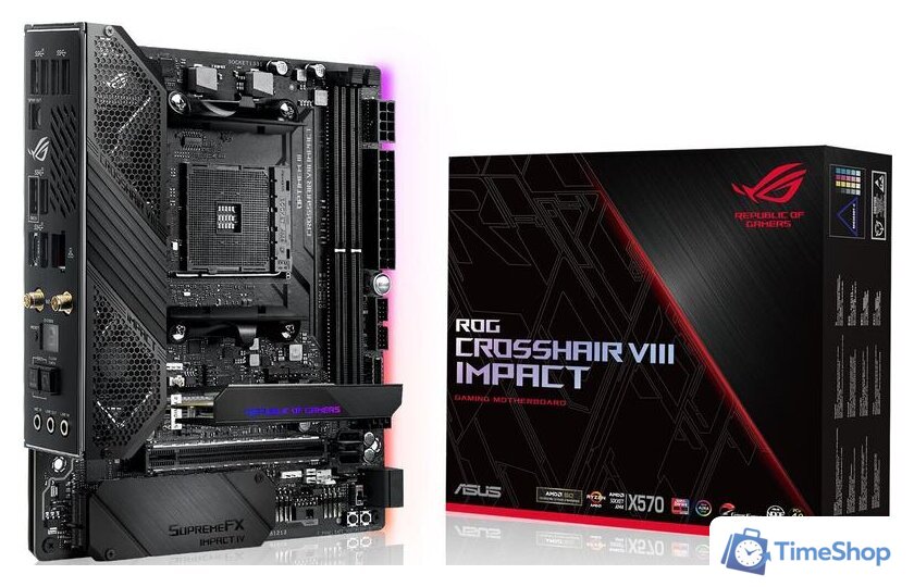 Материнская плата ASUS ROG Crosshair VIII Impact - Изображение №10 — Интернет-магазин Time-Shop