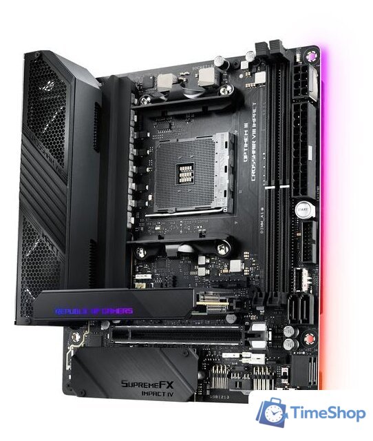 Материнская плата ASUS ROG Crosshair VIII Impact - Изображение №3 — Интернет-магазин Time-Shop