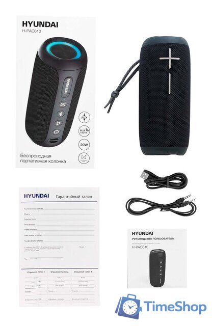 Беспроводная колонка Hyundai H-PAC610 - Изображение №10 — Интернет-магазин Time-Shop
