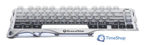 Клавиатура Gravastar Mercury K1 Gradient White (GravaStar x Kailh Cherry Pink) - Изображение №1 — Интернет-магазин Time-Shop
