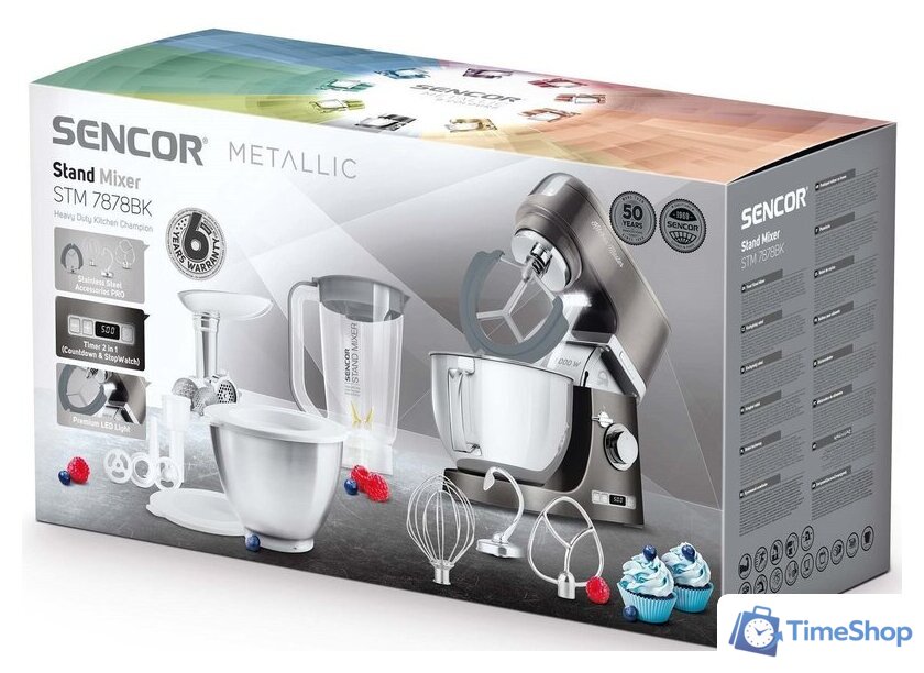 Кухонная машина Sencor STM 7878BK - Изображение №17 — Интернет-магазин Time-Shop