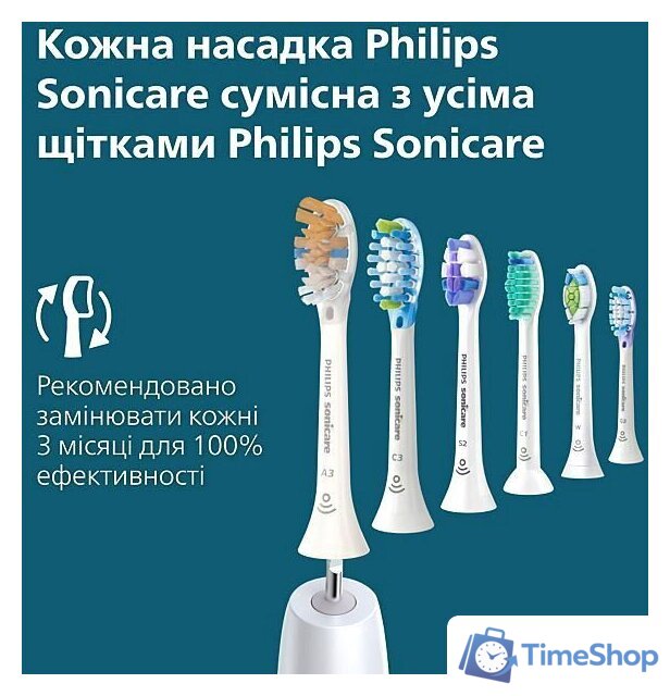 Электрическая зубная щетка Philips Sonicare 6100 HX7406/01 - Изображение №7 — Интернет-магазин Time-Shop