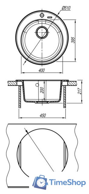Кухонная мойка Florentina Никосия (серый) - Изображение №4 — Интернет-магазин Time-Shop