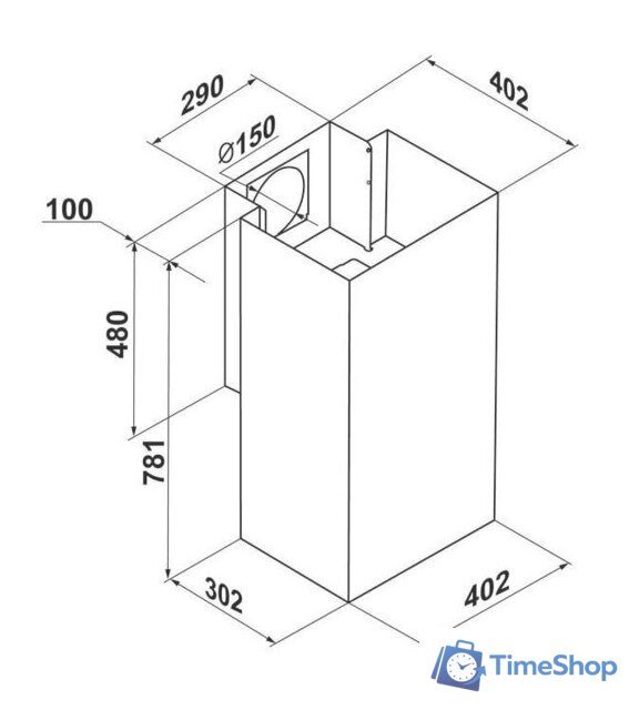 Кухонная вытяжка MAUNFELD Bath 401 (белый) - Изображение №13 — Интернет-магазин Time-Shop