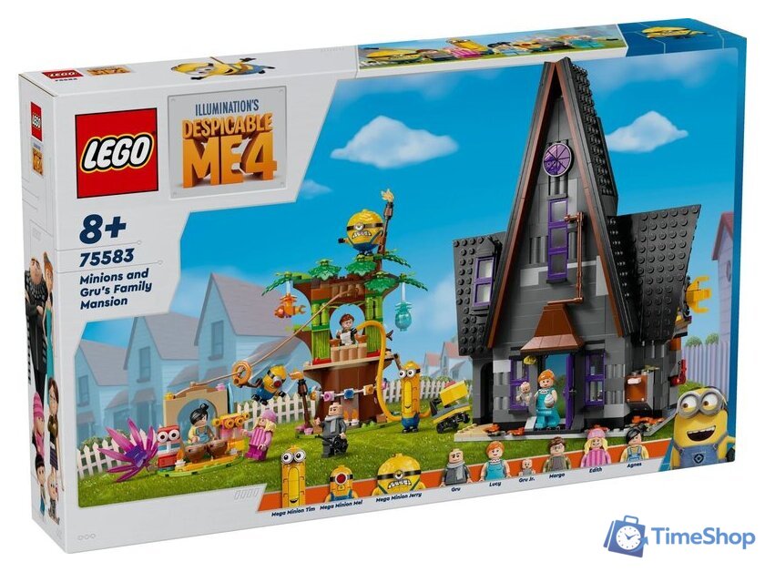 Конструктор LEGO Despicable Me 4 75583 Миньоны и семейный особняк Грю - Изображение №1 — Интернет-магазин Time-Shop