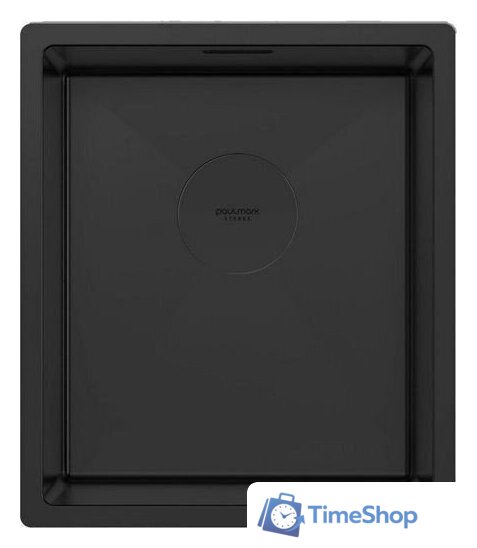 Кухонная мойка Paulmark Next 38 UNI PM213844-MBN (черный/черный матовый) - Изображение №1 — Интернет-магазин Time-Shop