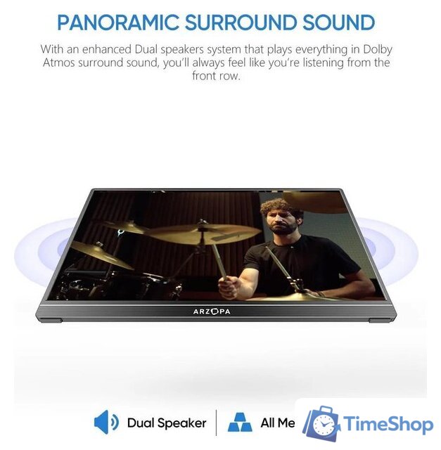 Портативный монитор Arzopa S1 Table - Изображение №4 — Интернет-магазин Time-Shop