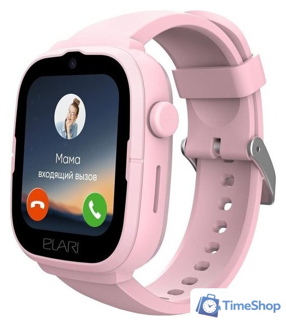 Детские умные часы Elari KidPhone 4G Go (розовый) - Изображение №2 — Интернет-магазин Time-Shop