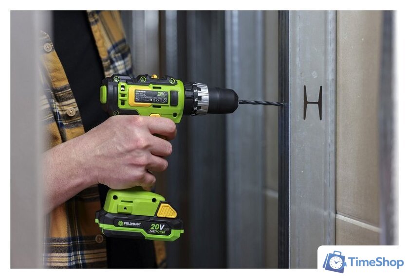 Ударная дрель-шуруповерт Fieldmann FDUV 70115-A (с 1-м АКБ, кейс) - Изображение №12 — Интернет-магазин Time-Shop