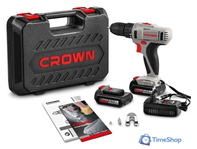 Дрель-шуруповерт Crown CT21052LH-1.5 BMC (с 2-мя АКБ, кейс) - Изображение №7 — Интернет-магазин Time-Shop