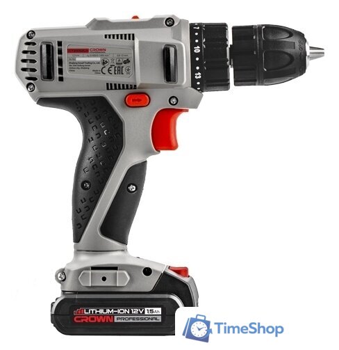 Дрель-шуруповерт Crown CT21052LH-1.5 BMC (с 2-мя АКБ, кейс) - Изображение №3 — Интернет-магазин Time-Shop