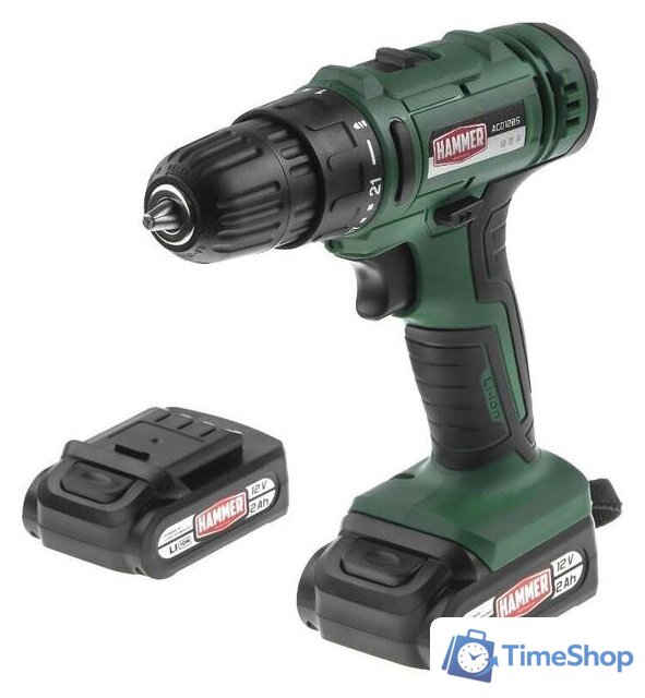 Дрель-шуруповерт Hammer ACD12BS (с 2-мя АКБ) - Изображение №2 — Интернет-магазин Time-Shop