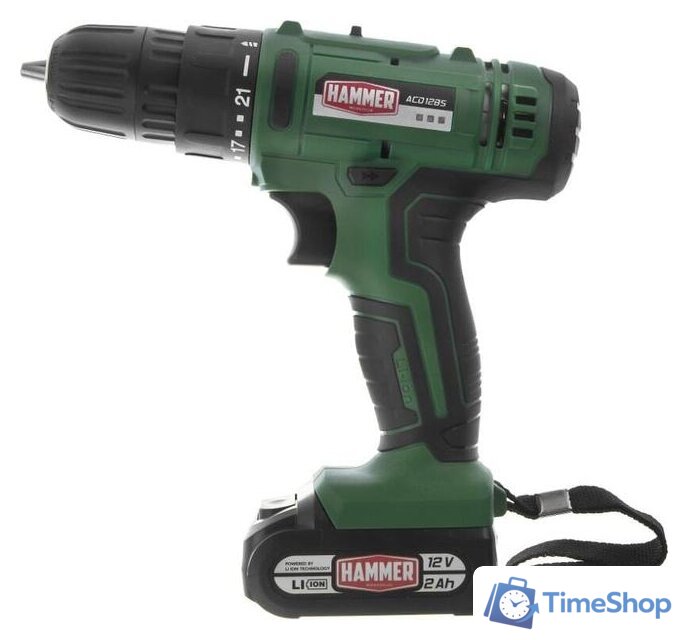 Дрель-шуруповерт Hammer ACD12BS (с 2-мя АКБ) - Изображение №3 — Интернет-магазин Time-Shop