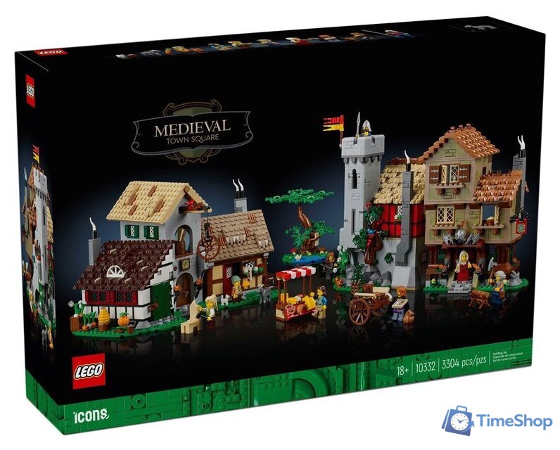 Конструктор LEGO Icons 10332 Средневековая городская площадь - Изображение №1 — Интернет-магазин Time-Shop