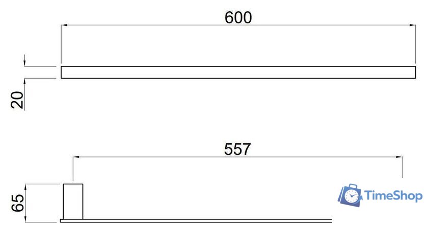 Держатель для полотенца Allen Brau Infinity 6.21011-00 - Изображение №2 — Интернет-магазин Time-Shop