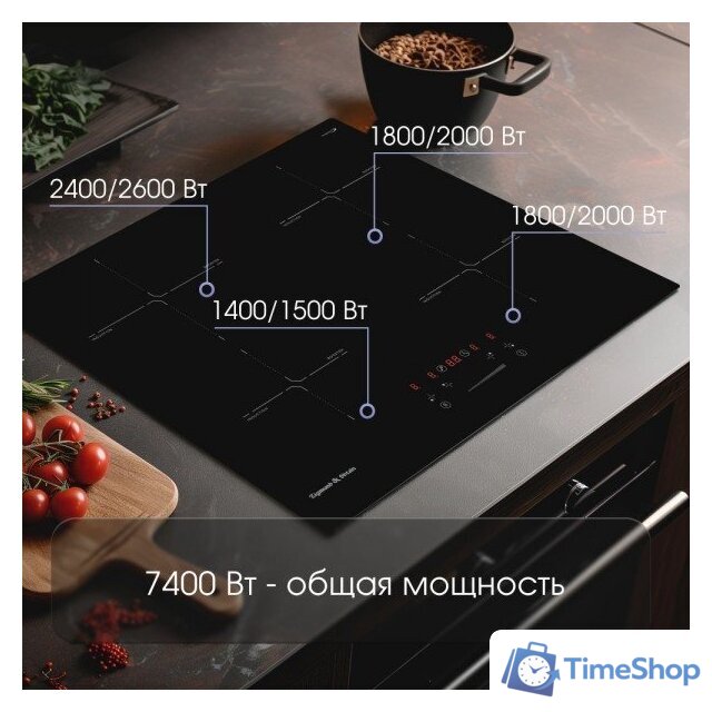 Варочная панель Zigmund & Shtain CI 60.6 B - Изображение №2 — Интернет-магазин Time-Shop