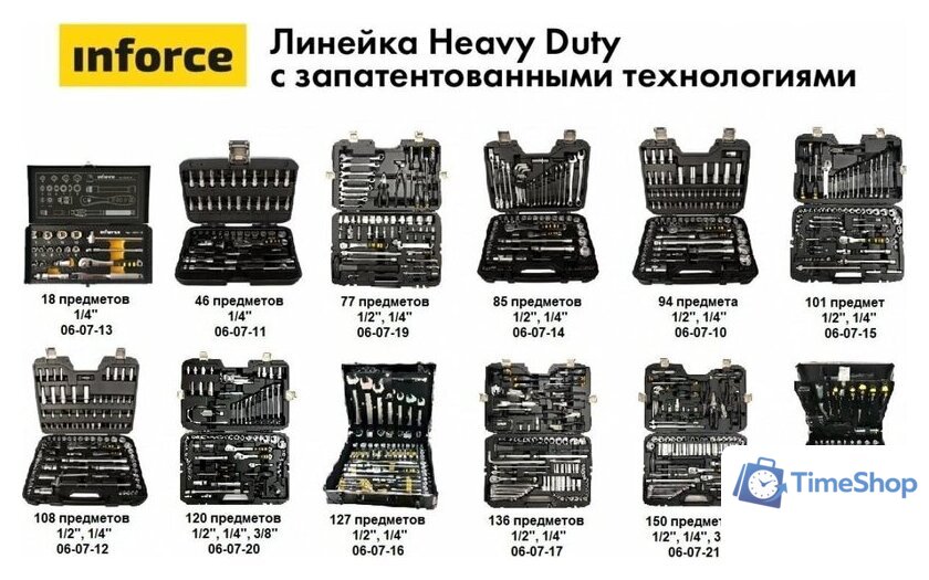 Универсальный набор инструментов Inforce 06-07-14 (85 предметов) - Изображение №27 — Интернет-магазин Time-Shop