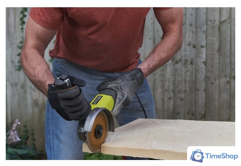 Угловая шлифмашина Ryobi RAG800-125G - Изображение №7 — Интернет-магазин Time-Shop