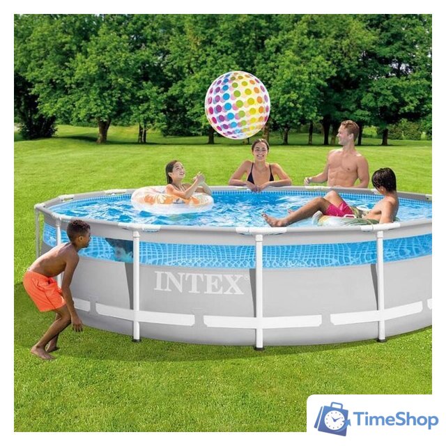 Каркасный бассейн Intex Prism Frame Clearview 26730 (488х122) - Изображение №4 — Интернет-магазин Time-Shop