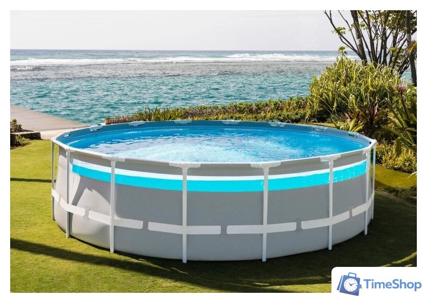 Каркасный бассейн Intex Prism Frame Clearview 26730 (488х122) - Изображение №2 — Интернет-магазин Time-Shop