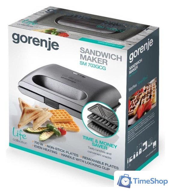 Многофункциональная сэндвичница Gorenje SM703GCG - Изображение №5 — Интернет-магазин Time-Shop