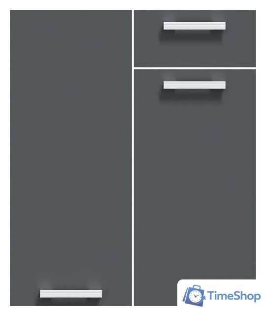 Готовая кухня Интерлиния Мила Лайт 3.0-ПМ2 (дуб серый/дуб серый/дуб бунратти) - Изображение №5 — Интернет-магазин Time-Shop