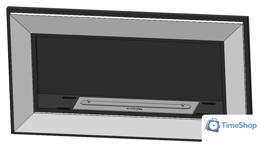 Биокамин SimpleFire Frame 900 (белый) - Изображение №4 — Интернет-магазин Time-Shop