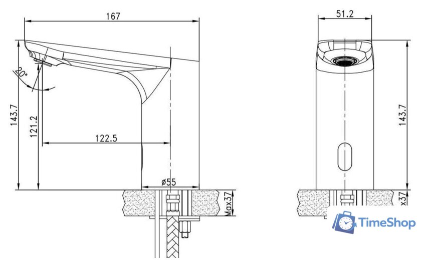 Смеситель Lemark Project LM4658CE - Изображение №2 — Интернет-магазин Time-Shop