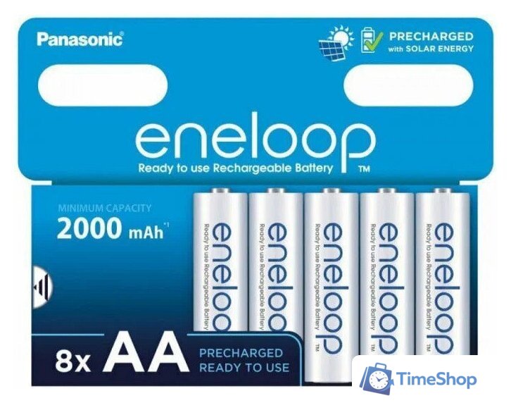 Аккумулятор Panasonic Eneloop AA BK-3MCDE/8HH (8 шт) - Изображение №1 — Интернет-магазин Time-Shop