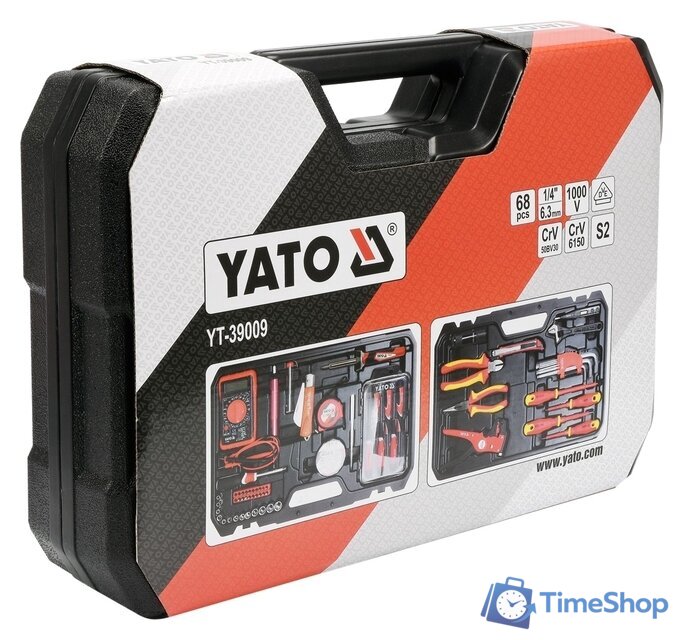 Электромонтажный набор Yato YT-39009 (68 предметов) - Изображение №6 — Интернет-магазин Time-Shop
