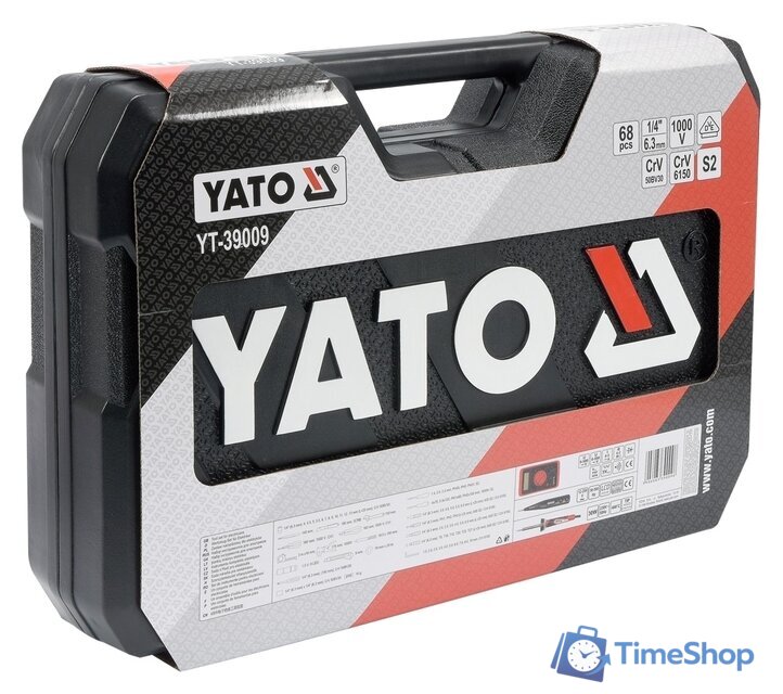 Электромонтажный набор Yato YT-39009 (68 предметов) - Изображение №5 — Интернет-магазин Time-Shop