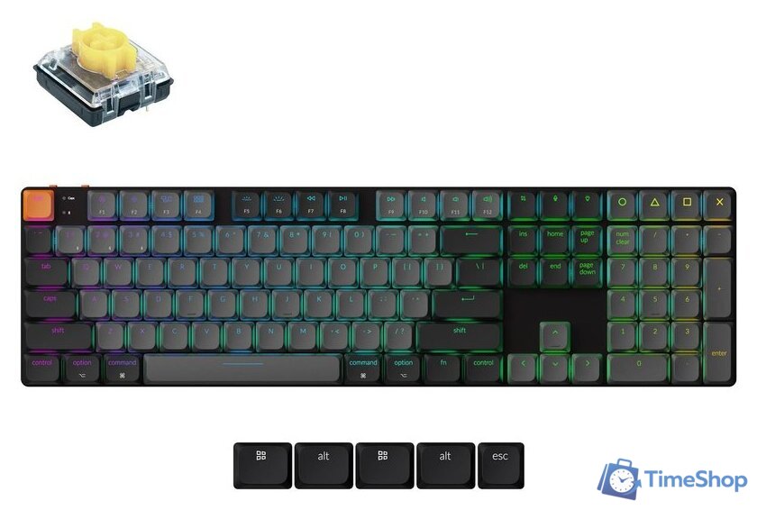 Клавиатура Keychron K5 V2 K5X-H4 (Gateron Low Profile Banana 2.0) - Изображение №1 — Интернет-магазин Time-Shop