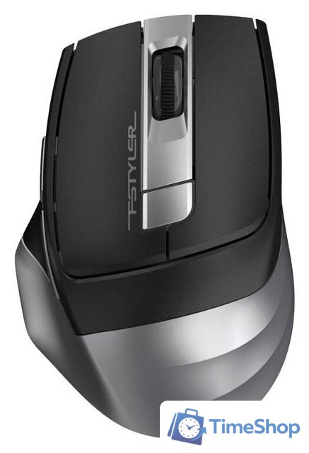 Мышь A4Tech Fstyler FG35 (черный/серебристый) - Изображение №1 — Интернет-магазин Time-Shop