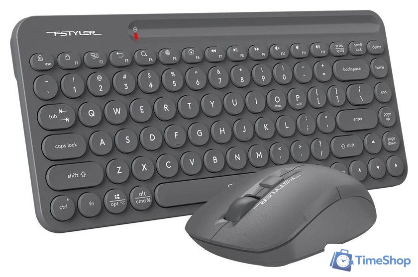 Офисный набор A4Tech Fstyler FG3200 Air2 (серый) - Изображение №3 — Интернет-магазин Time-Shop