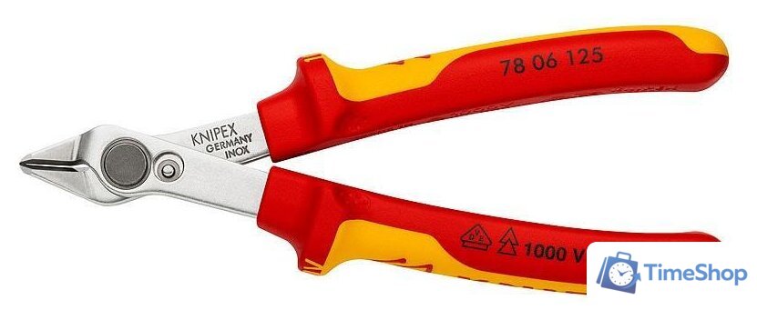 Кусачки боковые (бокорезы) Knipex 78 06 125 - Изображение №1 — Интернет-магазин Time-Shop