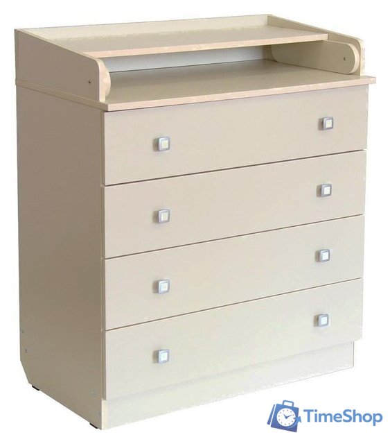 Детский комод Фея 1580 ЛДСП (слоновая кость) - Изображение №1 — Интернет-магазин Time-Shop