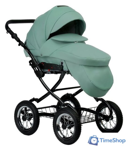 Универсальная коляска Indigo Barbara ECO Classic (2 в 1, be 01/шалфей кожа) - Изображение №3 — Интернет-магазин Time-Shop