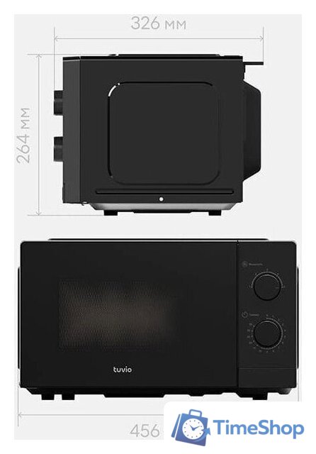 Микроволновая печь Tuvio MW01BB - Изображение №2 — Интернет-магазин Time-Shop