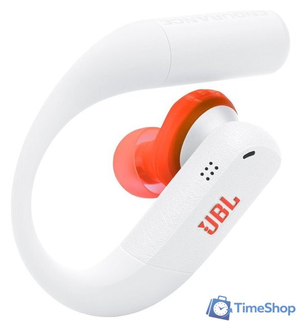 Наушники JBL Endurance Peak 4 (белый/оранжевый) - Изображение №3 — Интернет-магазин Time-Shop