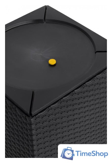 Кашпо Элластик-Пласт Ola Dom Rattan (31л, антрацит) - Изображение №6 — Интернет-магазин Time-Shop