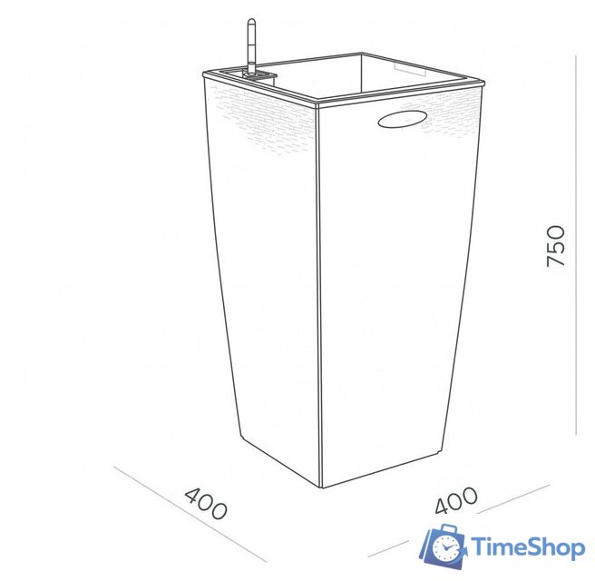Кашпо Элластик-Пласт Ola Dom Rattan (31л, антрацит) - Изображение №12 — Интернет-магазин Time-Shop
