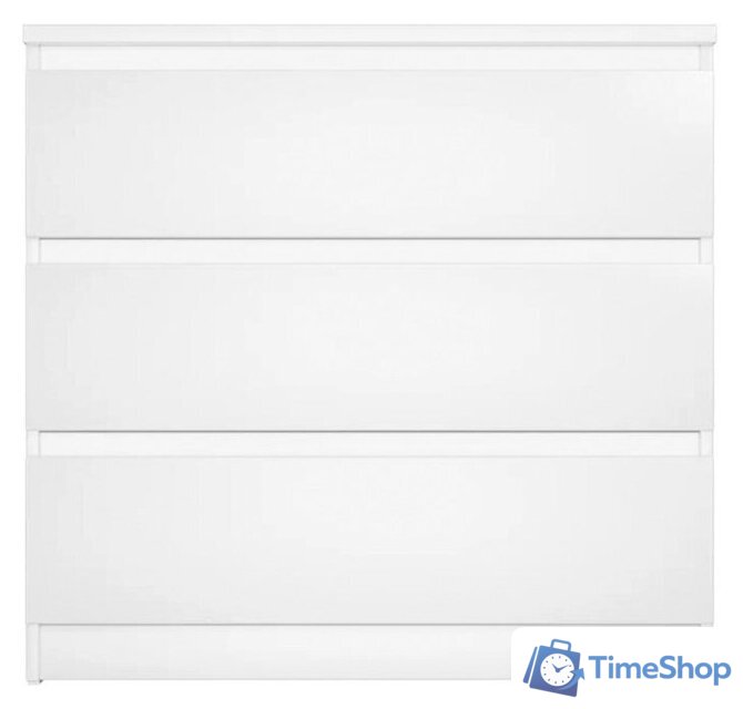 Комод Mio Tesoro Мальта 3 ящика 80x76 2.05.02.040.1 (белый) - Изображение №2 — Интернет-магазин Time-Shop