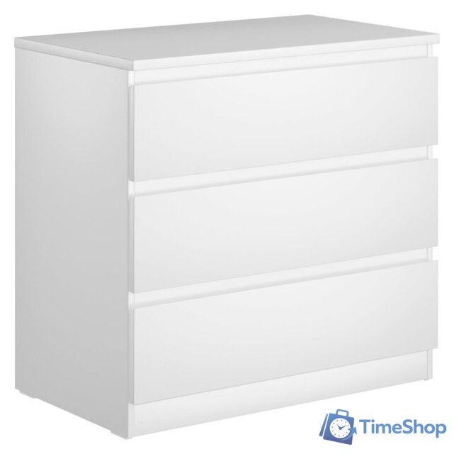 Комод Mio Tesoro Мальта 3 ящика 80x76 2.05.02.040.1 (белый) - Изображение №1 — Интернет-магазин Time-Shop