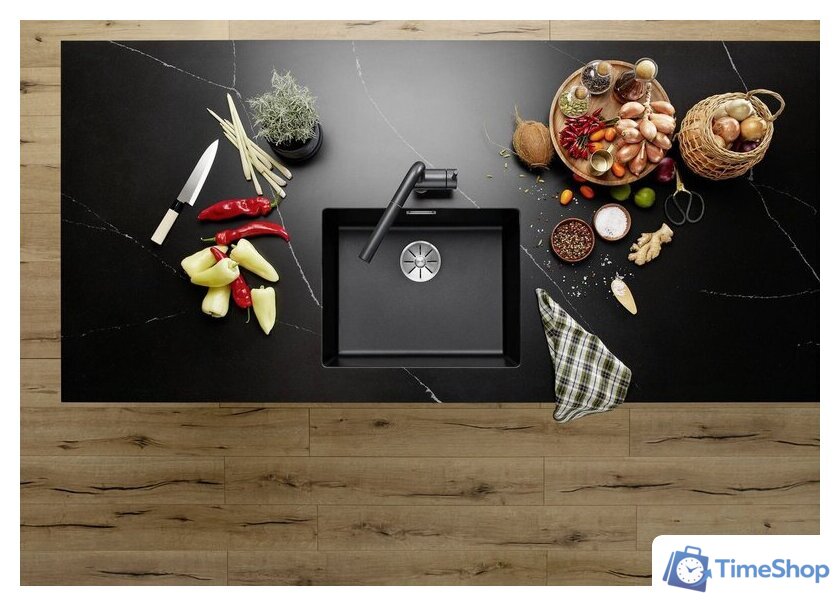 Кухонная мойка Blanco Subline 500-U Coloured Components 527795 (вулканический серый) - Изображение №2 — Интернет-магазин Time-Shop