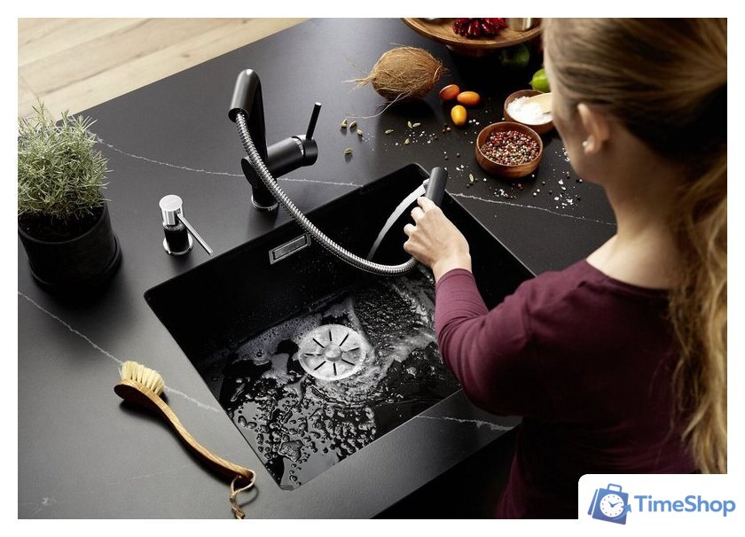 Кухонная мойка Blanco Subline 500-U Coloured Components 527795 (вулканический серый) - Изображение №6 — Интернет-магазин Time-Shop